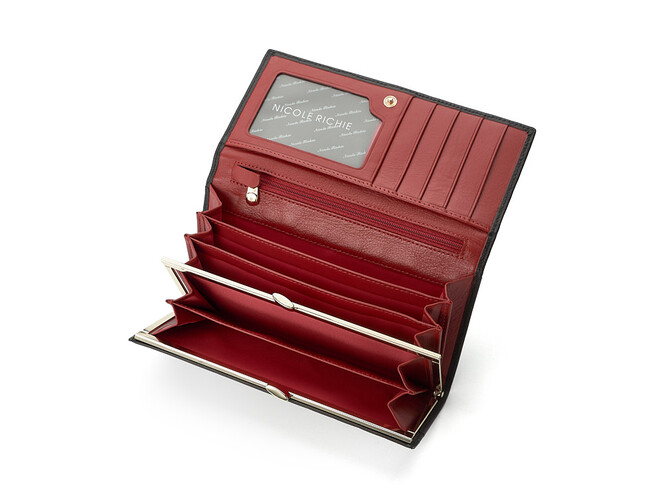 Женский кошелёк из натуральной кожи Nicole Richie 1511 A чёрный, Цвет: Черный, Тип и  фактура кожи: гладкая, фото , изображение 3