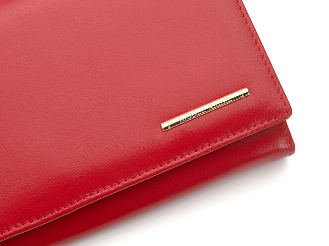 Женский кошелёк из натуральной кожи Nicole Richie 1511 E красный, Цвет: Красный, Тип и  фактура кожи: гладкая, фото , изображение 8