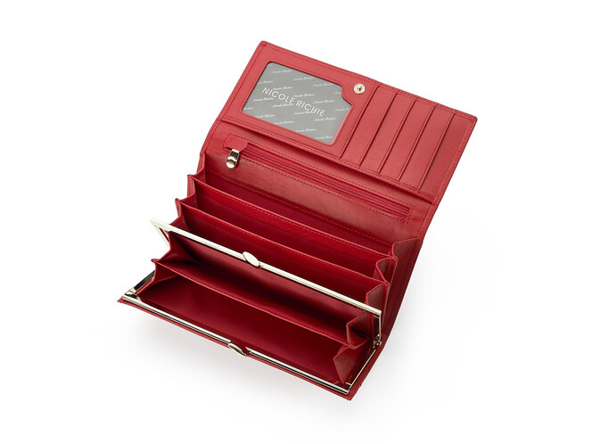 Женский кошелёк из натуральной кожи Nicole Richie 1511 E красный, Цвет: Красный, Тип и  фактура кожи: гладкая, фото , изображение 5