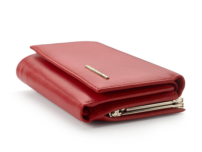 Кожаный женский кошелек Nicole Richie 1515 E красный, Цвет: Красный, Тип и  фактура кожи: гладкая, фото , изображение 6