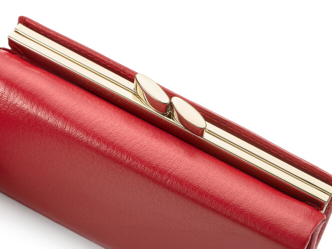 Кожаный женский кошелек Nicole Richie 1515 E красный, Цвет: Красный, Тип и  фактура кожи: гладкая, фото , изображение 8