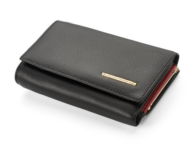 Кожаный женский кошелек Nicole Richie 1515 A чёрный, Цвет: Черный, Тип и  фактура кожи: гладкая, фото , изображение 7