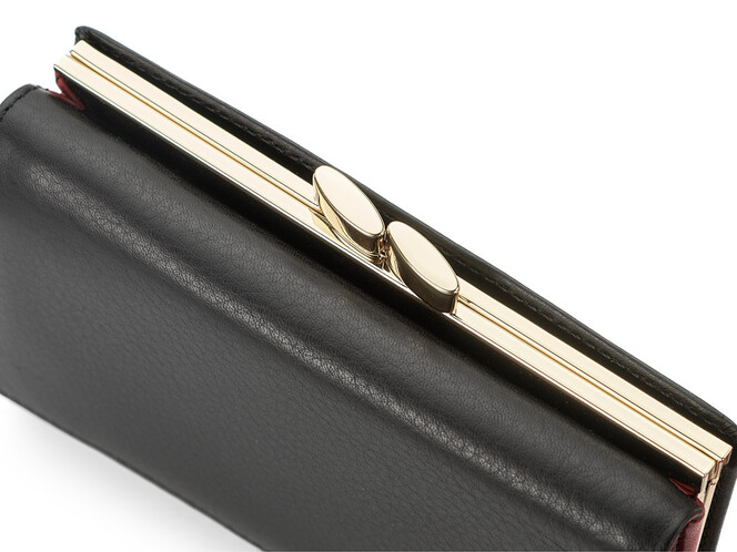 Кожаный женский кошелек Nicole Richie 1515 A чёрный, Цвет: Черный, Тип и  фактура кожи: гладкая, фото , изображение 8