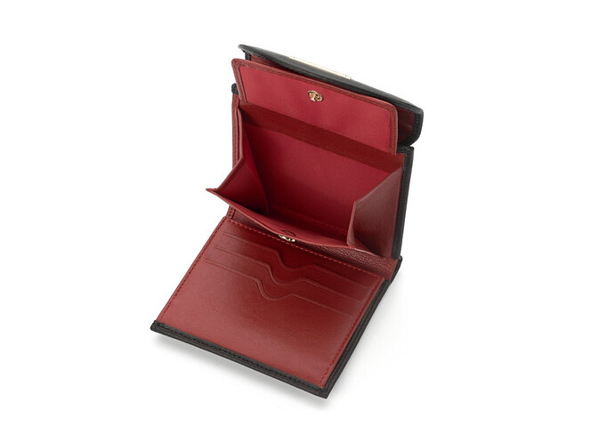 Женский кошелек из натуральной кожи Nicole Richie 1513 A чёрный, Цвет: Черный, Тип и  фактура кожи: гладкая, фото , изображение 5