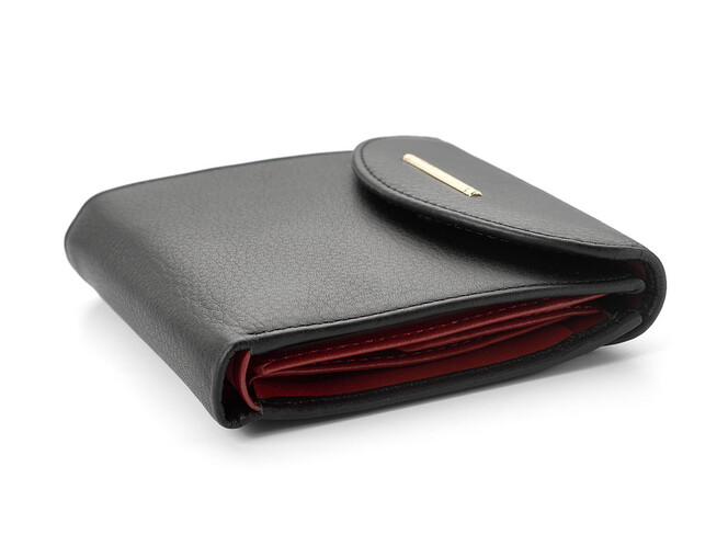 Женский кошелек из натуральной кожи Nicole Richie 1513 A чёрный, Цвет: Черный, Тип и  фактура кожи: гладкая, фото , изображение 6