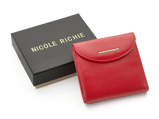 Женский кошелек из натуральной кожи Nicole Richie 1513 E красный, Цвет: Красный, Тип и  фактура кожи: гладкая, фото , изображение 9