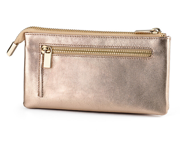 Жіночий гаманець із натуральної шкіри LeGRAND collection V20 G золотистий, фото , зображення 2