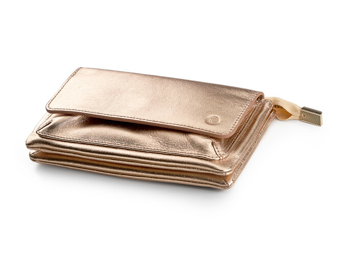 Жіночий гаманець із натуральної шкіри LeGRAND collection V20 G золотистий, фото , зображення 3