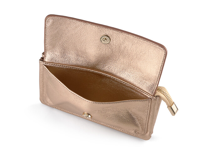 Жіночий гаманець із натуральної шкіри LeGRAND collection V20 G золотистий, фото , зображення 4