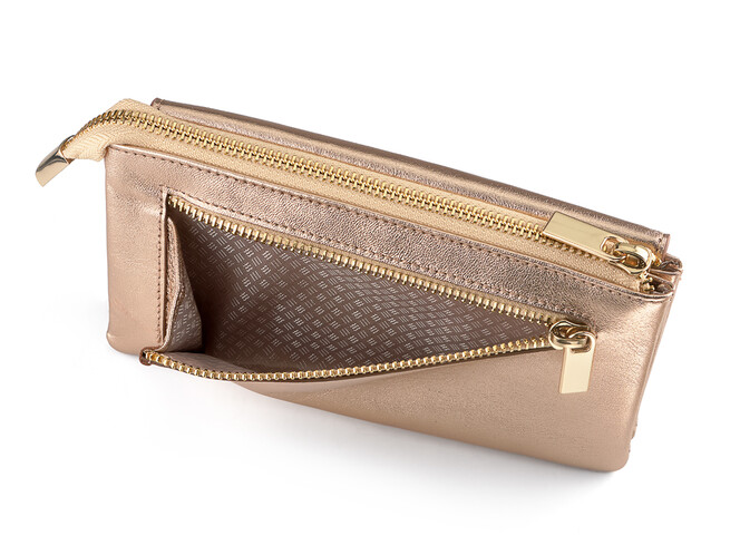 Жіночий гаманець із натуральної шкіри LeGRAND collection V20 G золотистий, фото , зображення 6