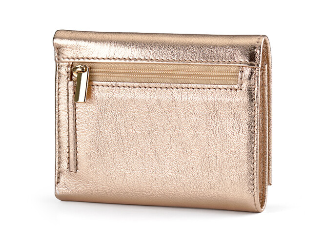 Жіночий гаманець з натуральної шкіри LeGRAND collection V21 G золотистий, фото , зображення 2