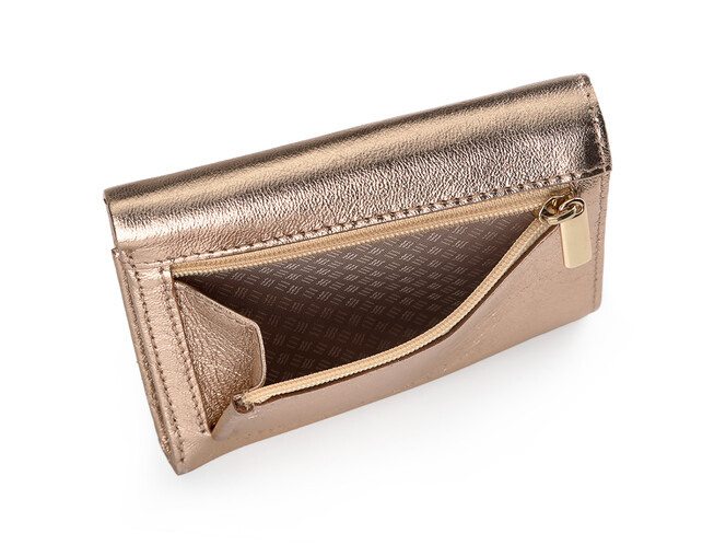Жіночий гаманець з натуральної шкіри LeGRAND collection V21 G золотистий, фото , зображення 6