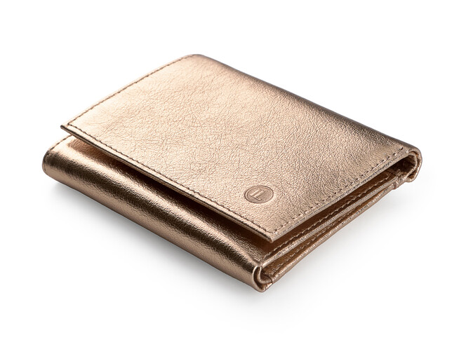 Жіночий гаманець з натуральної шкіри LeGRAND collection V21 G золотистий, фото , зображення 7