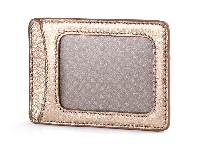 Жіночий картхолдер з натуральної шкіри LeGRAND collection V22 G золотистий, фото , зображення 2