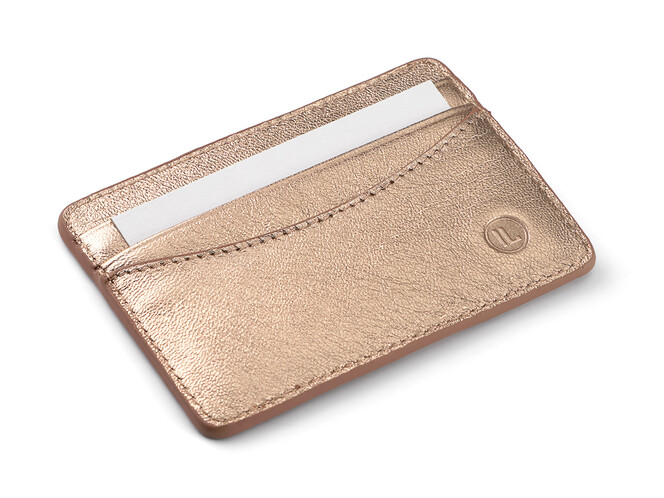 Жіночий картхолдер з натуральної шкіри LeGRAND collection V22 G золотистий, фото , зображення 3