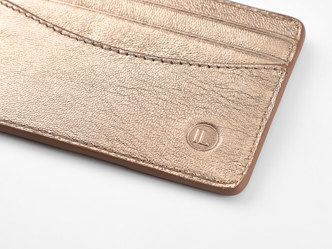 Жіночий картхолдер з натуральної шкіри LeGRAND collection V22 G золотистий, фото , зображення 5