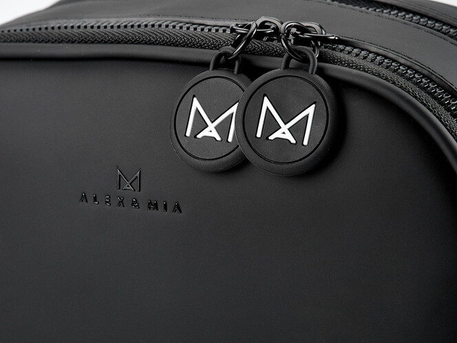 Сумка женская Alex&Mia CD 8877 маленькая через плечо на два отделения 23x18x9 см Черная, фото , изображение 7