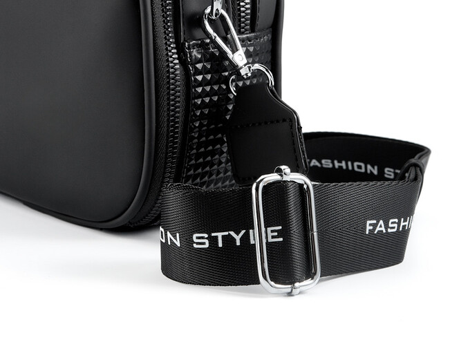 Сумка женская Alex&Mia CD 8877 маленькая через плечо на два отделения 23x18x9 см Черная, фото , изображение 8