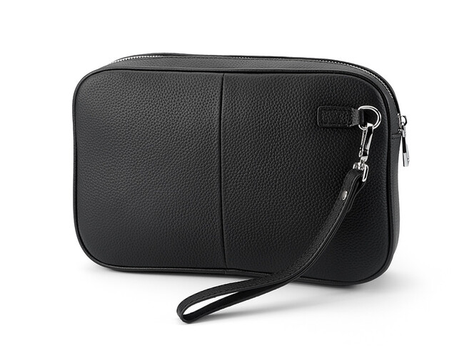 Мужская сумка - клатч из натуральной кожи LeGRAND collection 60123-7 чёрная, фото , изображение 3