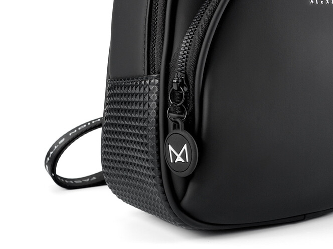 Рюкзак жіночий Alex&Mia CD 8876 на два відділення 25x24x13 см Чорний, фото , зображення 4