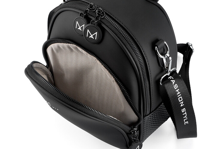 Рюкзак жіночий Alex&Mia CD 8876 на два відділення 25x24x13 см Чорний, фото , зображення 10