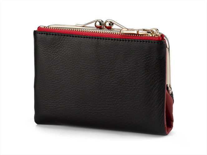 Модний жіночий шкіряний гаманець Nicole Richie 1516 A чорний, фото , зображення 2