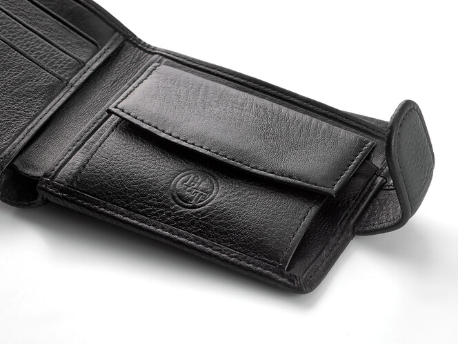 Кожаное мужское портмоне H.T. 208-0611w чёрный, фото , изображение 6