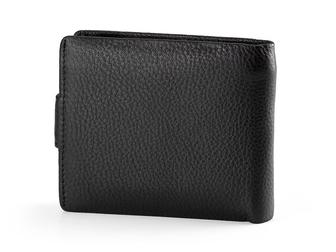 Кожаное мужское портмоне H.T. 208-0611w чёрный, фото , изображение 2