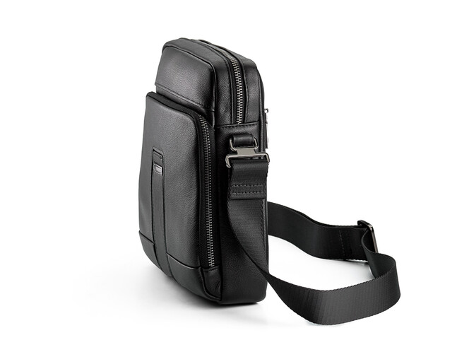 Стильна шкіряна чоловіча сумка LeGRAND collection 3829-4 Black чорна, фото , зображення 3