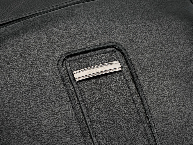 Стильна шкіряна чоловіча сумка LeGRAND collection 3829-4 Black чорна, фото , зображення 10