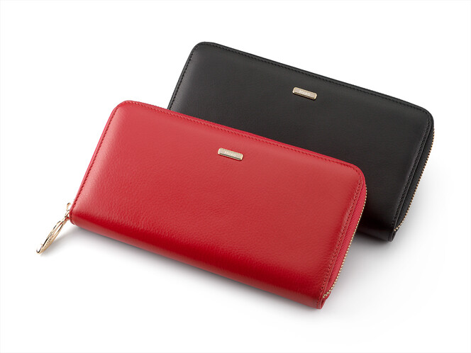 Женский кошелек - клатч из натуральной кожи Moro&Jenny 6112 A чёрный, Цвет: Черный, Тип и  фактура кожи: гладкая, фото , изображение 8