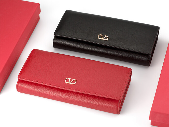 Кожаный женский кошелек Valentino 802 A Black чёрный, Цвет: Черный, Тип и  фактура кожи: гладкая, фото , изображение 9