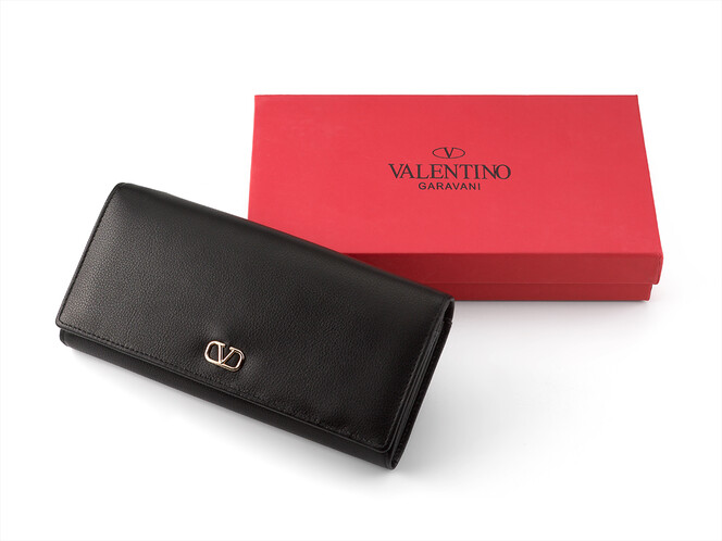 Кожаный женский кошелек Valentino 802 A Black чёрный, Цвет: Черный, Тип и  фактура кожи: гладкая, фото , изображение 8