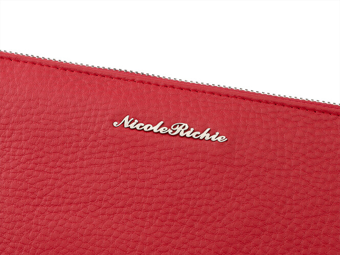 Женский кожаный кошелёк - клатч Nicole Richie 8893 E красный, Цвет: Красный, Тип и  фактура кожи: зернистая, фото , изображение 8