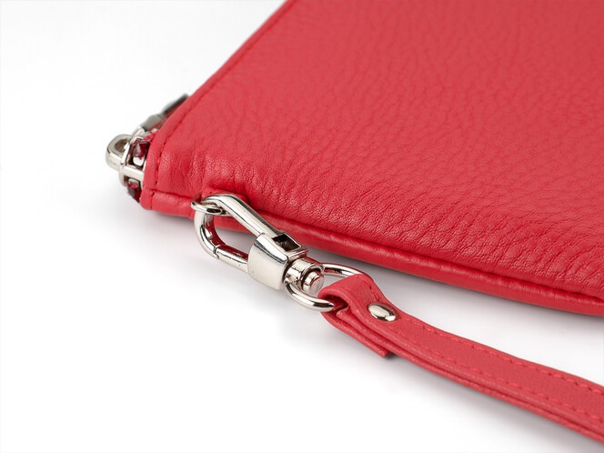 Женский кожаный кошелёк - клатч Nicole Richie 8893 E красный, Цвет: Красный, Тип и  фактура кожи: зернистая, фото , изображение 6