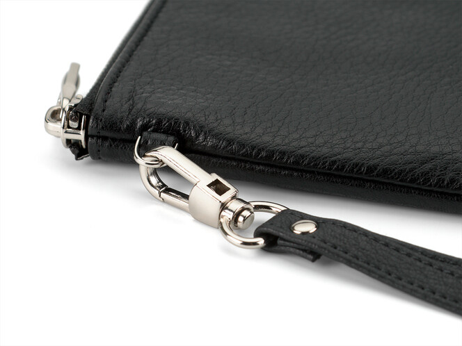 Женский кожаный кошелёк - клатч Nicole Richie 8893 A черный, Цвет: Черный, Тип и  фактура кожи: зернистая, фото , изображение 6