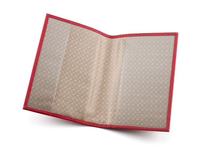 Кожаная обложка для паспорта LeGRAND collection V03-04610 красная, фото , изображение 3