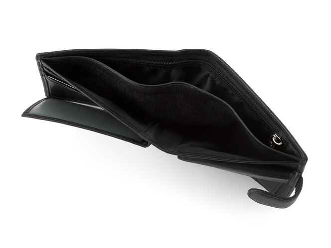 Мужское кожаное портмоне Mont Blanc 3009 чёрный, фото , изображение 5