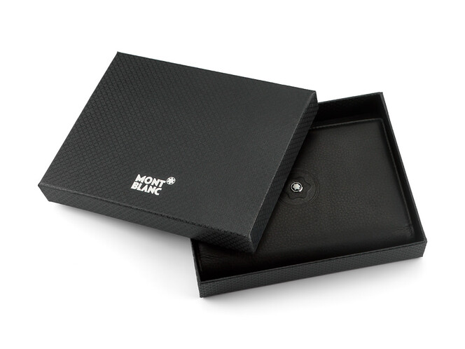 Кожаная обложка для паспорта и карточек Мont Blanc 3011 чёрная, фото , изображение 6