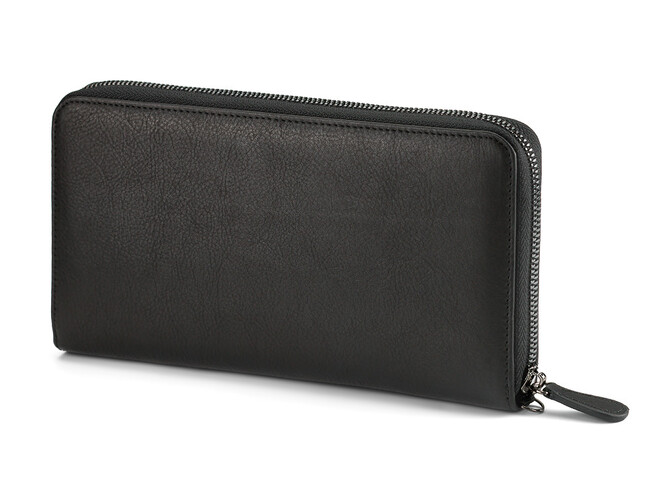 Кожаный мужской клатч на молнии S.T. Dupont 4-460 чёрный, фото , изображение 3