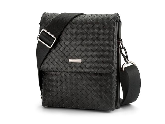 Кожаная мужская сумка LeGRAND collection 2078-4M Black чёрная, фото , изображение 2