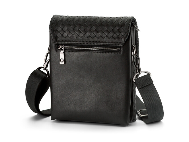 Кожаная мужская сумка LeGRAND collection 2078-4M Black чёрная, фото , изображение 5