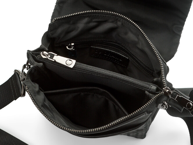 Кожаная мужская сумка LeGRAND collection 2078-4M Black чёрная, фото , изображение 6