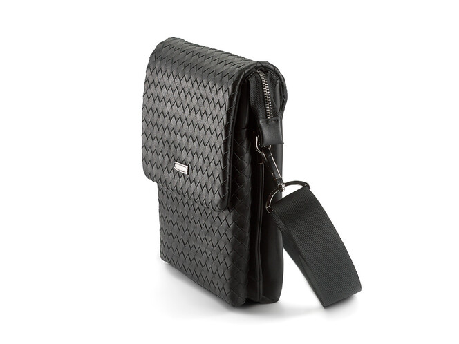 Кожаная мужская сумка LeGRAND collection 2078-4M Black чёрная, фото , изображение 4