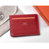 Картхолдер из натуральной кожи Hermes 219 Red красный, Цвет: Красный, Тип и  фактура кожи: зернистая, фото 
